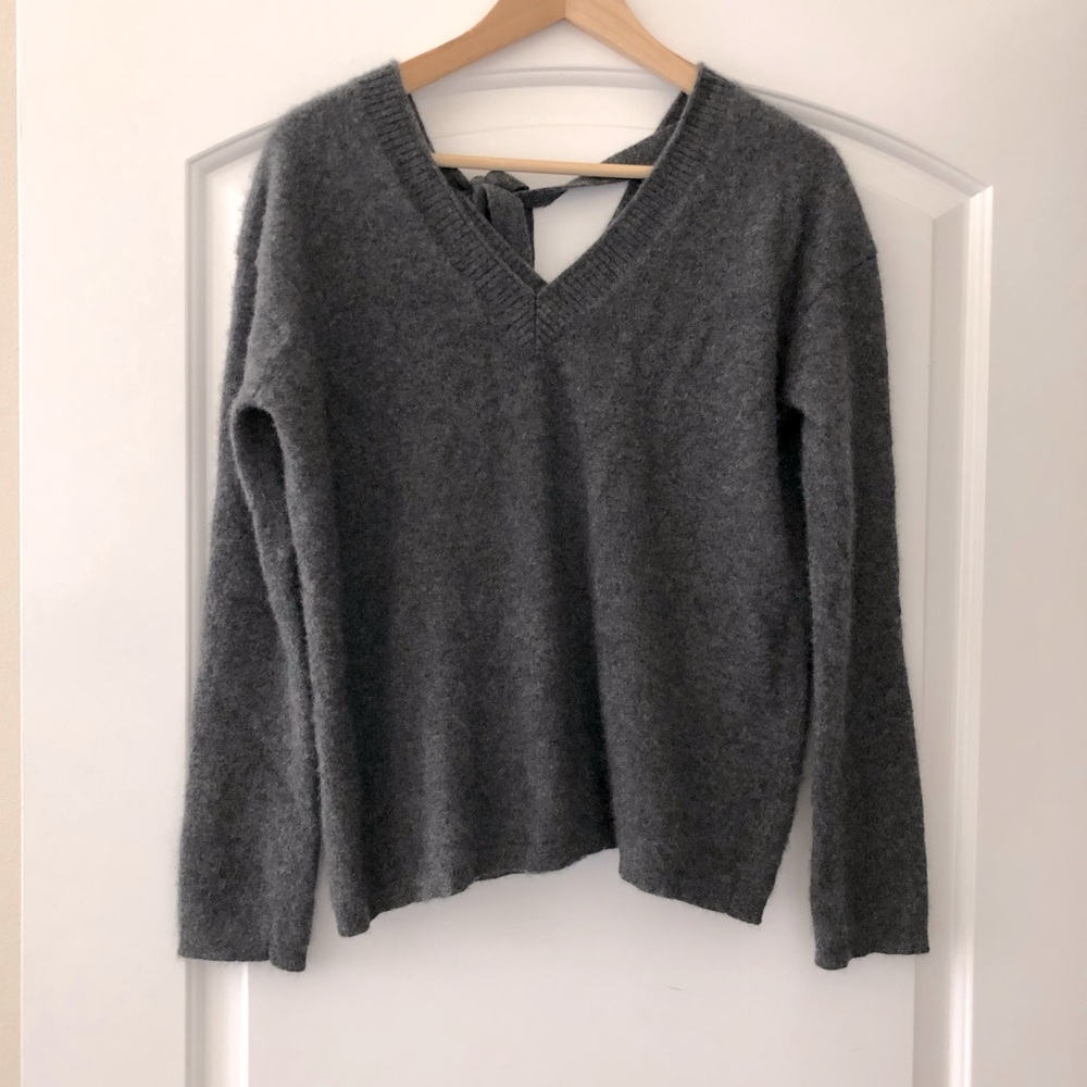 Charcoal grey cashmere sweater Sz M